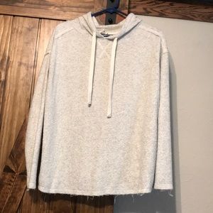 White Crow hoodie with braided back